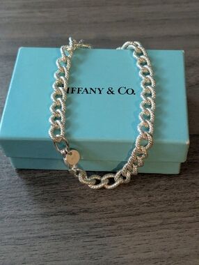 Tiffany & Co. Twisted Rope Silver Chain Bracelet